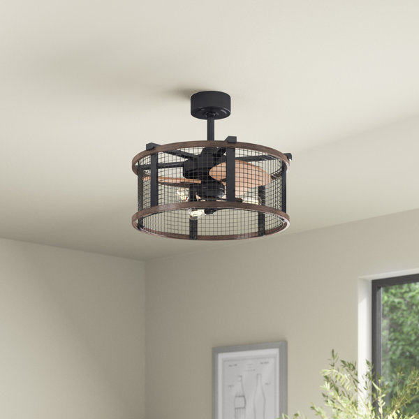 Small Caged Ceiling Fan | Wayfair